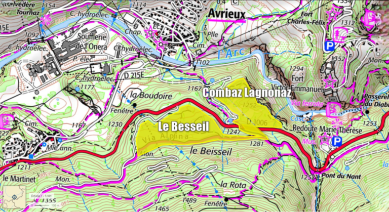 Le Pôle nature du Besseil et Combaz Lagnonaz